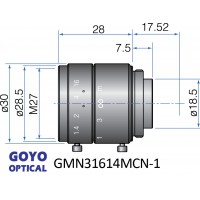 2/3-inch Format Fixed Focal Length Lens