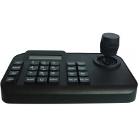 Transcendent 3D Keyboard Controller for Transcendent HD-TVI PTZ Camera with Integrated LCD Display, Three-dimensional Vector Operation, RS485 Communication